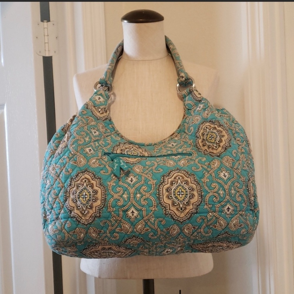 Vera Bradley Turquoise Paisley Hobo Bag